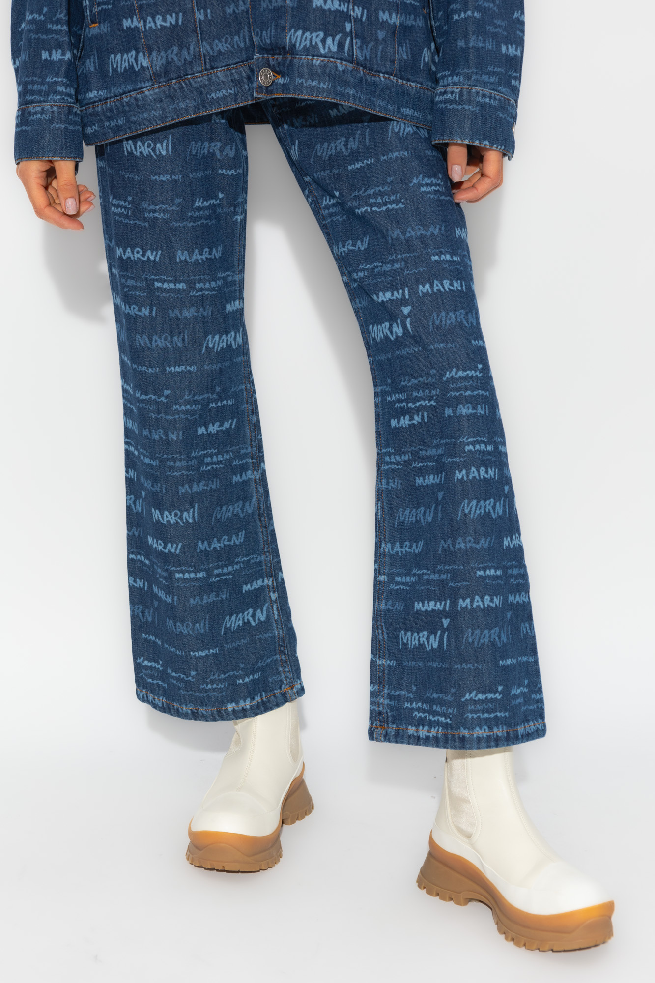 Marni Mega -print Straight-leg Jeans