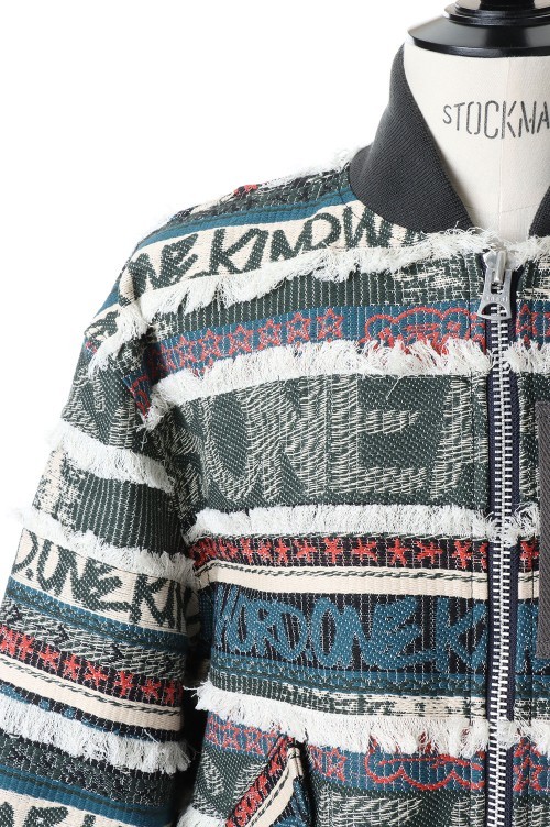 Sacai Printed Casual Jacket In Black