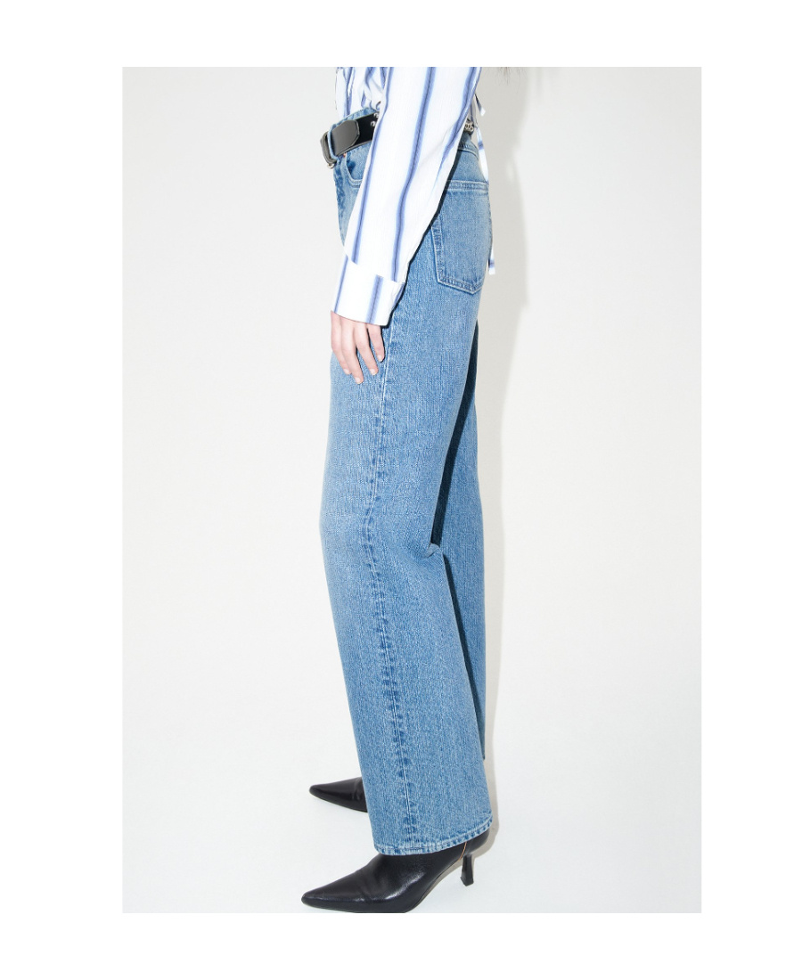 Our Legacy Women S Treble Cut Jeans Deadline Wash In Blue