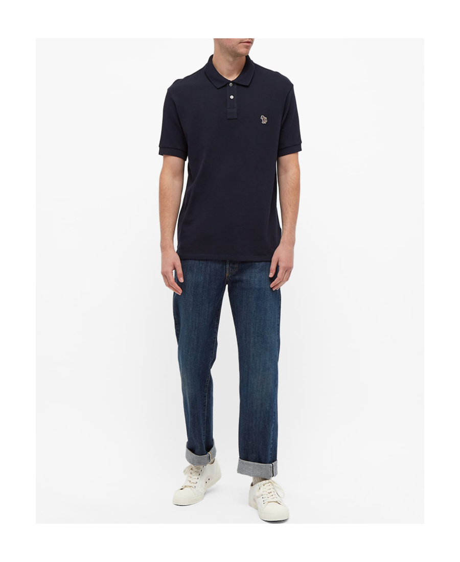 PAUL SMITH ZEBRA-MOTIF POLO SHIRT