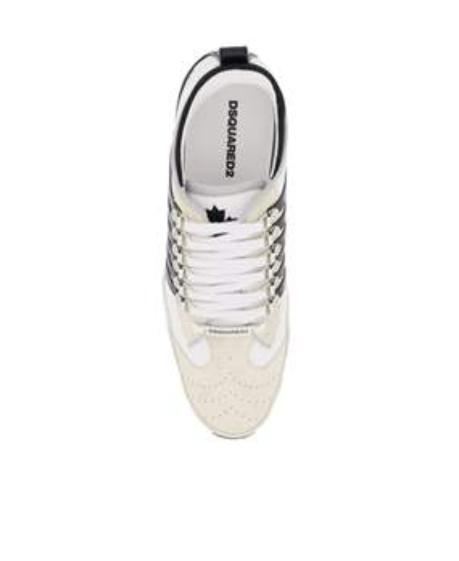 Dsquared2 Boxer Low-top Sneakers In White