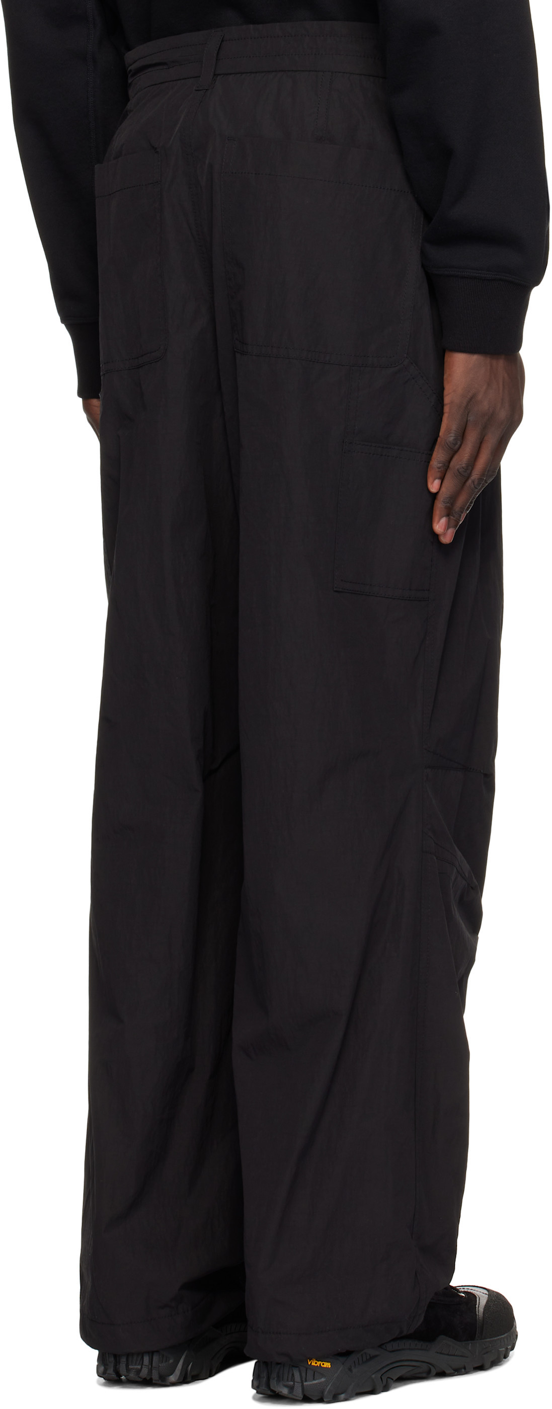 Wooyoungmi Belt-loop Casual Pants In Black