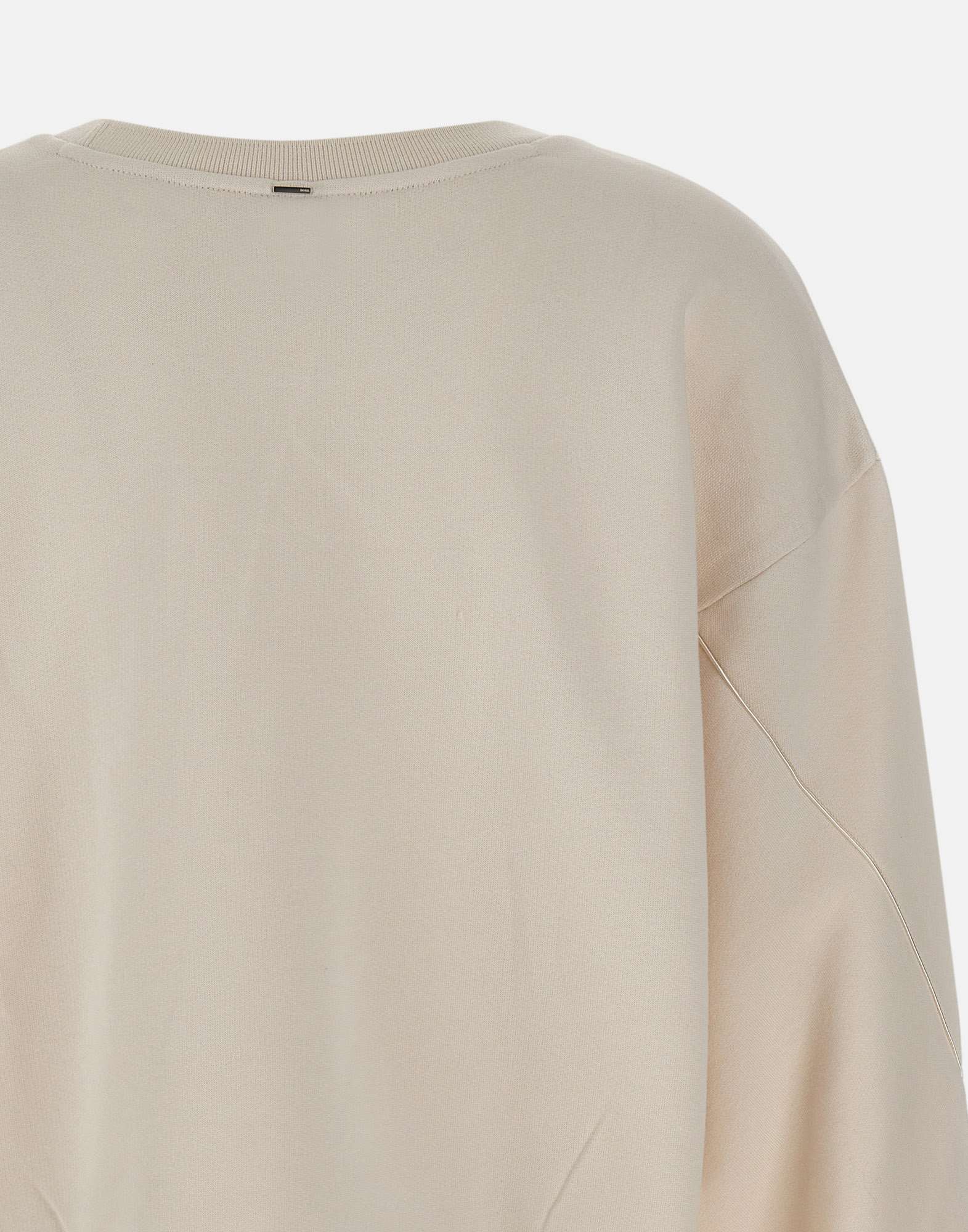 Hugo Boss Bow-detail Crew-neck Sweatshirt In Neutral
