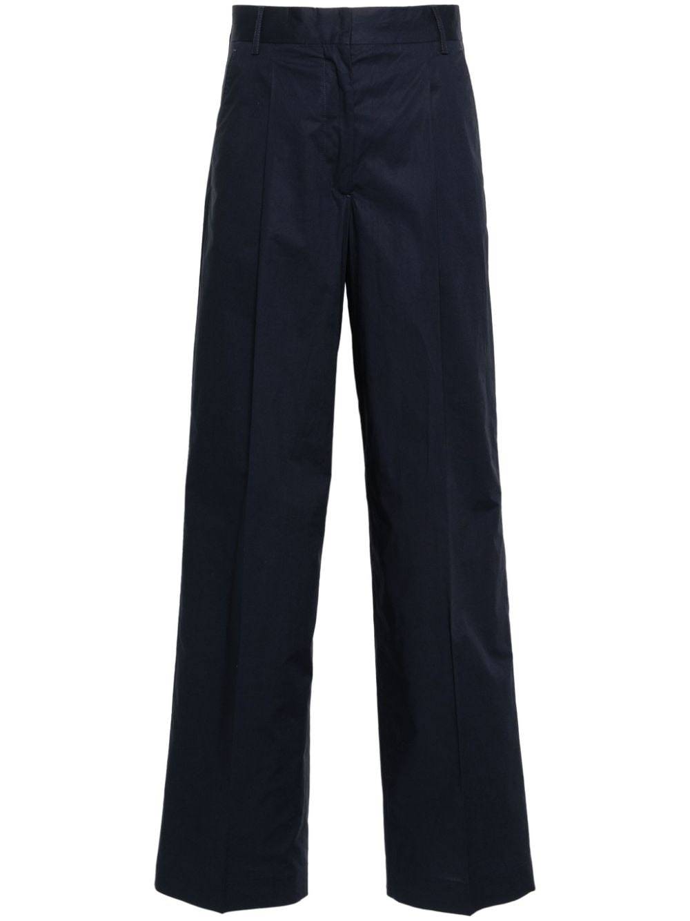 OFFICINE GENERALE BELT-LOOP CASUAL PANTS