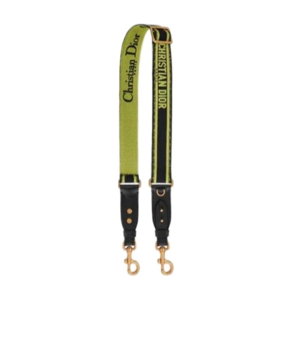 Dior Adjustable Shoulder Strap With Loop In Green