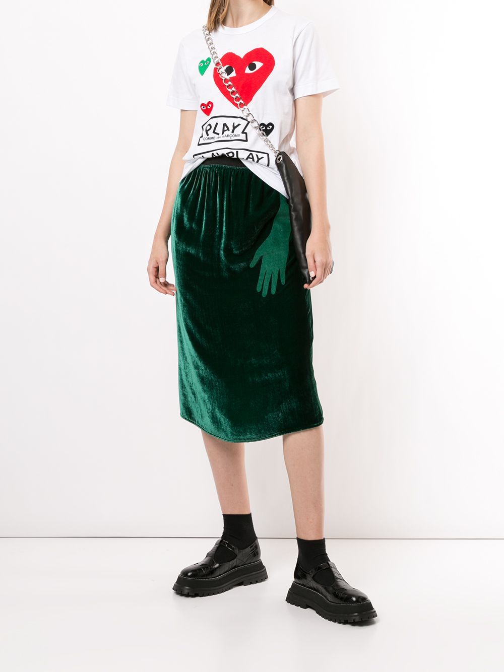 Comme Des Garçons Play T-shirt Comme Des Garcons Play Woman Color White In White