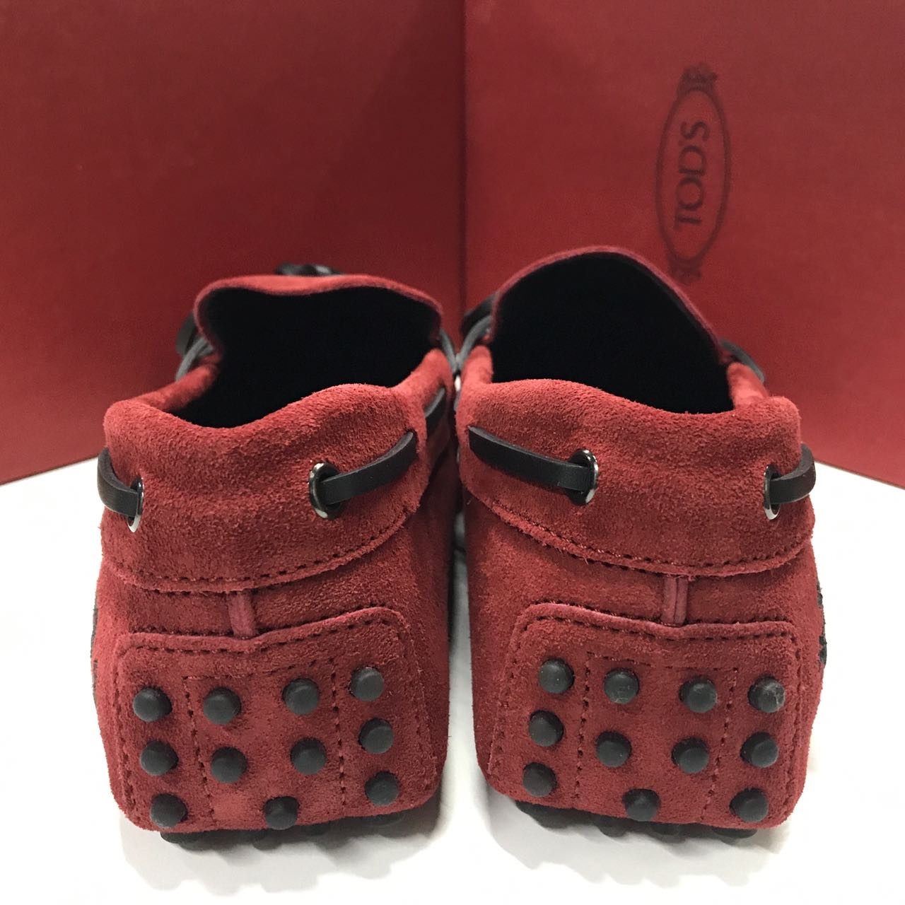 Tod's Logo Business Casual Shoes In Red