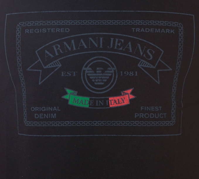 ARMANI JEANS LOGO DETAILS T-SHIRT