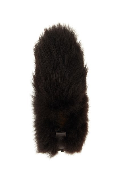 Tod's Gommino Sheep Fur Loafers In Brown