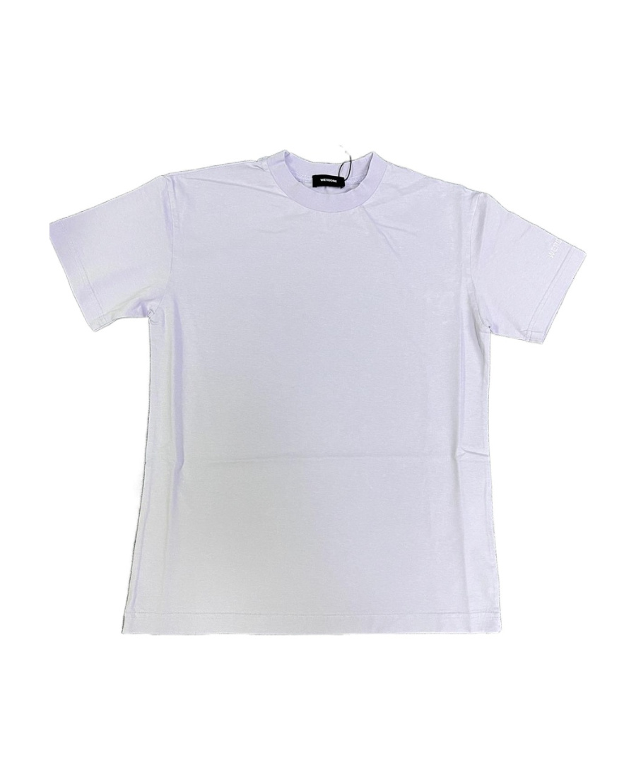 We11 Done T-shirt With Round Neck And Short Sleeves In White