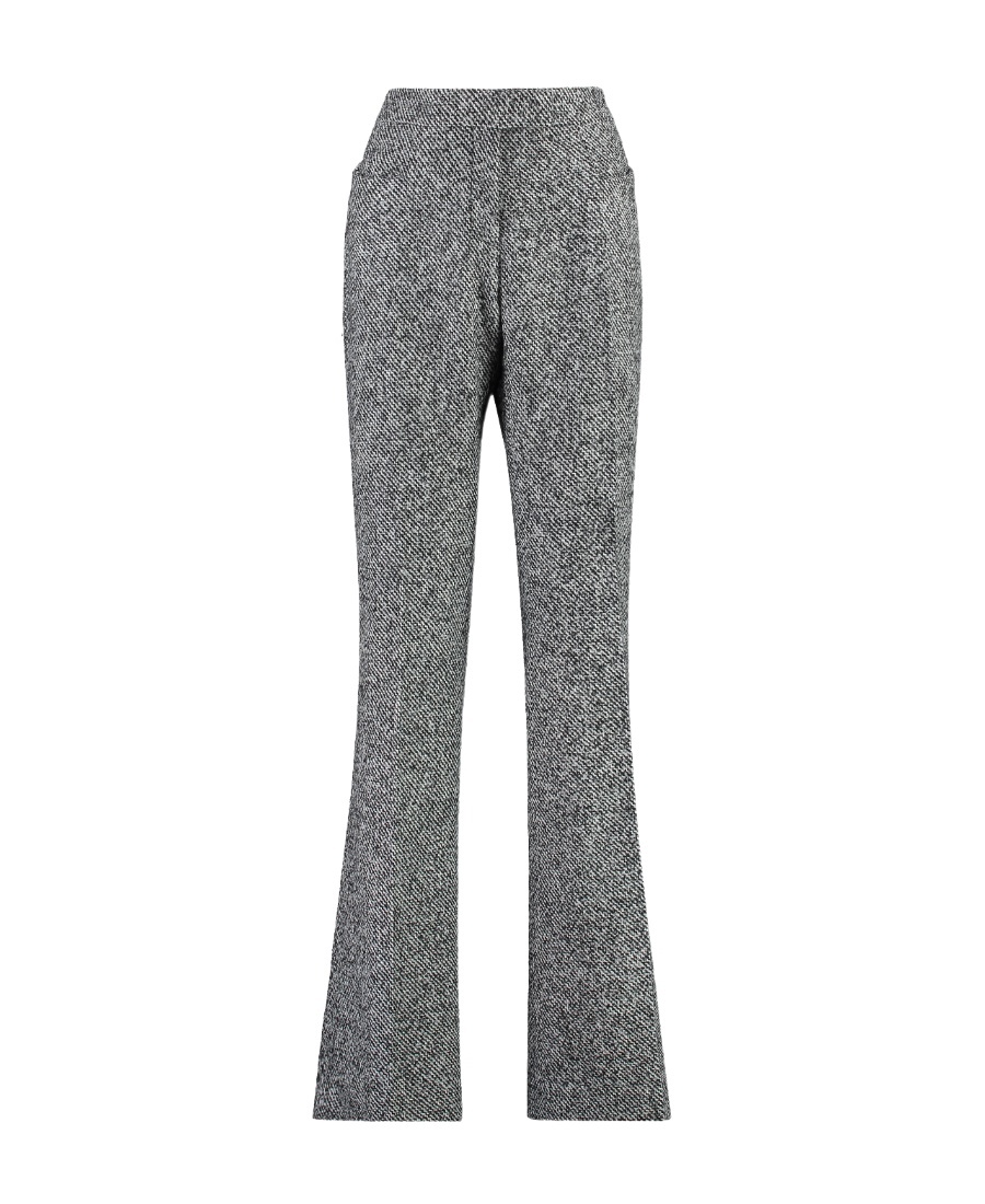 Shop Tom Ford Trumpet Wool Casual Pants In Gray