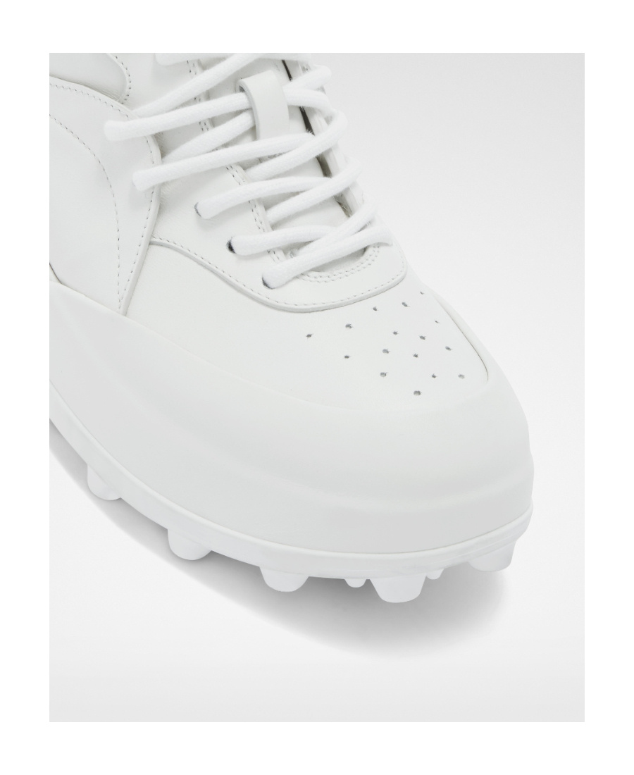 Shop Jil Sander Orb Sneakers In White