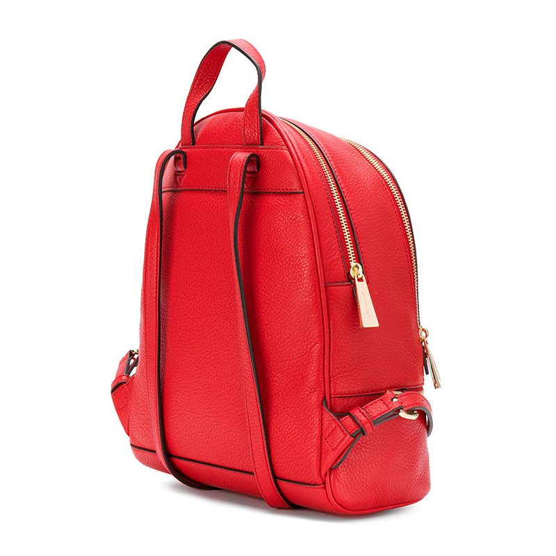 Michael Kors Logo Backpack In Red