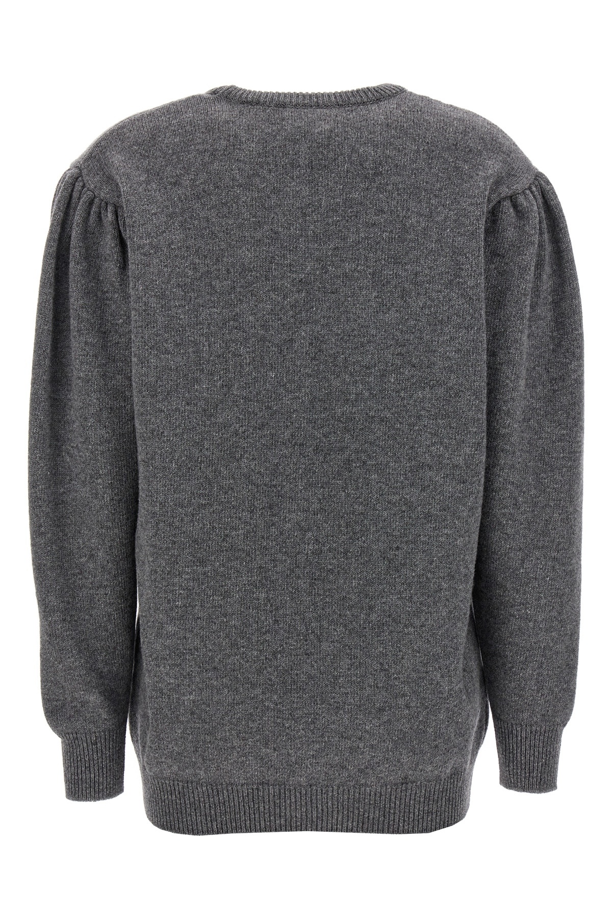 Shop Alessandra Rich Intarsia-patterned Wool Jumper In Black