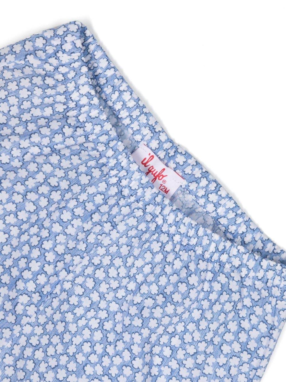 Il Gufo Cobalt-coloured Cotton Suit In Blue