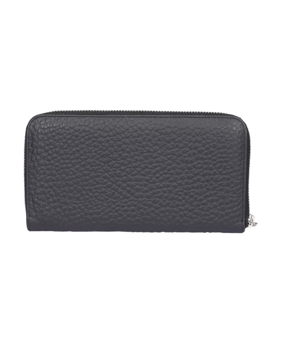 Orciani Logo Plaque Wallet In Black
