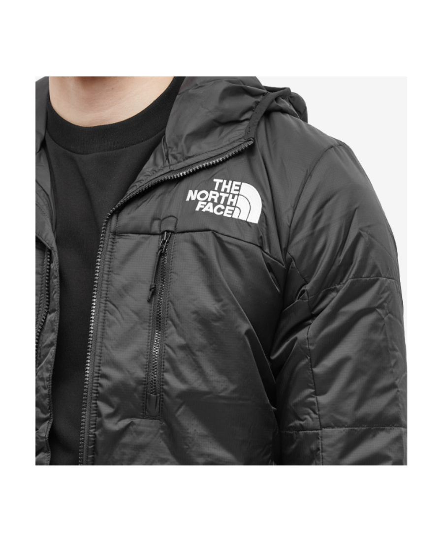 The North Face Logo Hooded Jacket In Black