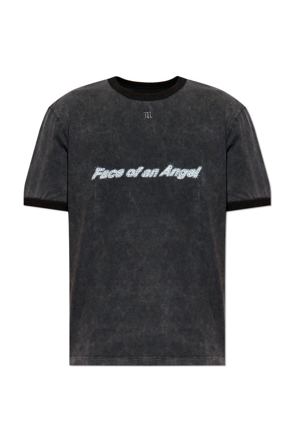 Misbhv Slogan-print T-shirt In Black