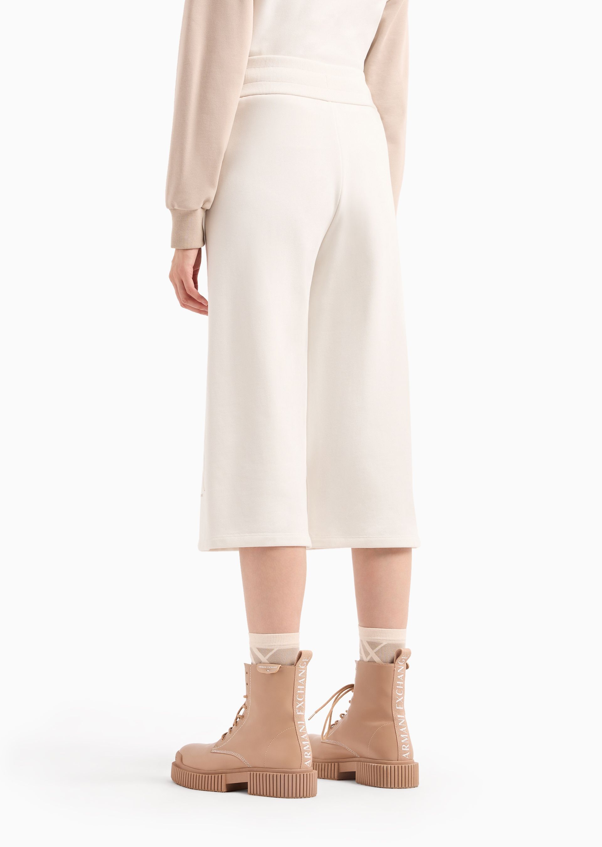 Armani Exchange Rope Sweatpants In White