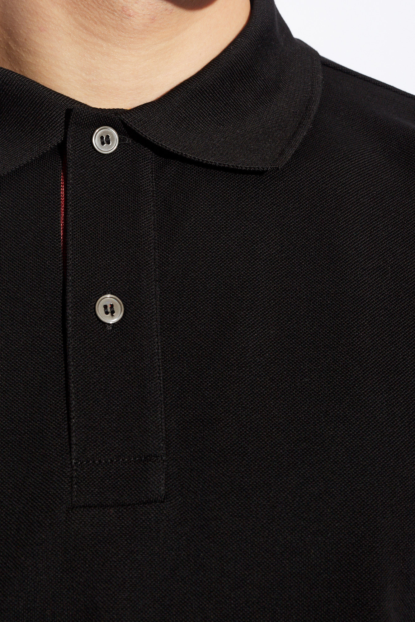 Shop Paul Smith Cotton Polo Shirt In Black