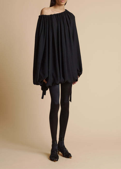 Khaite Long-sleeved Blouse In Black