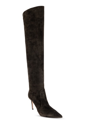 Gianvito Rossi Pointed Toe Boots In Black