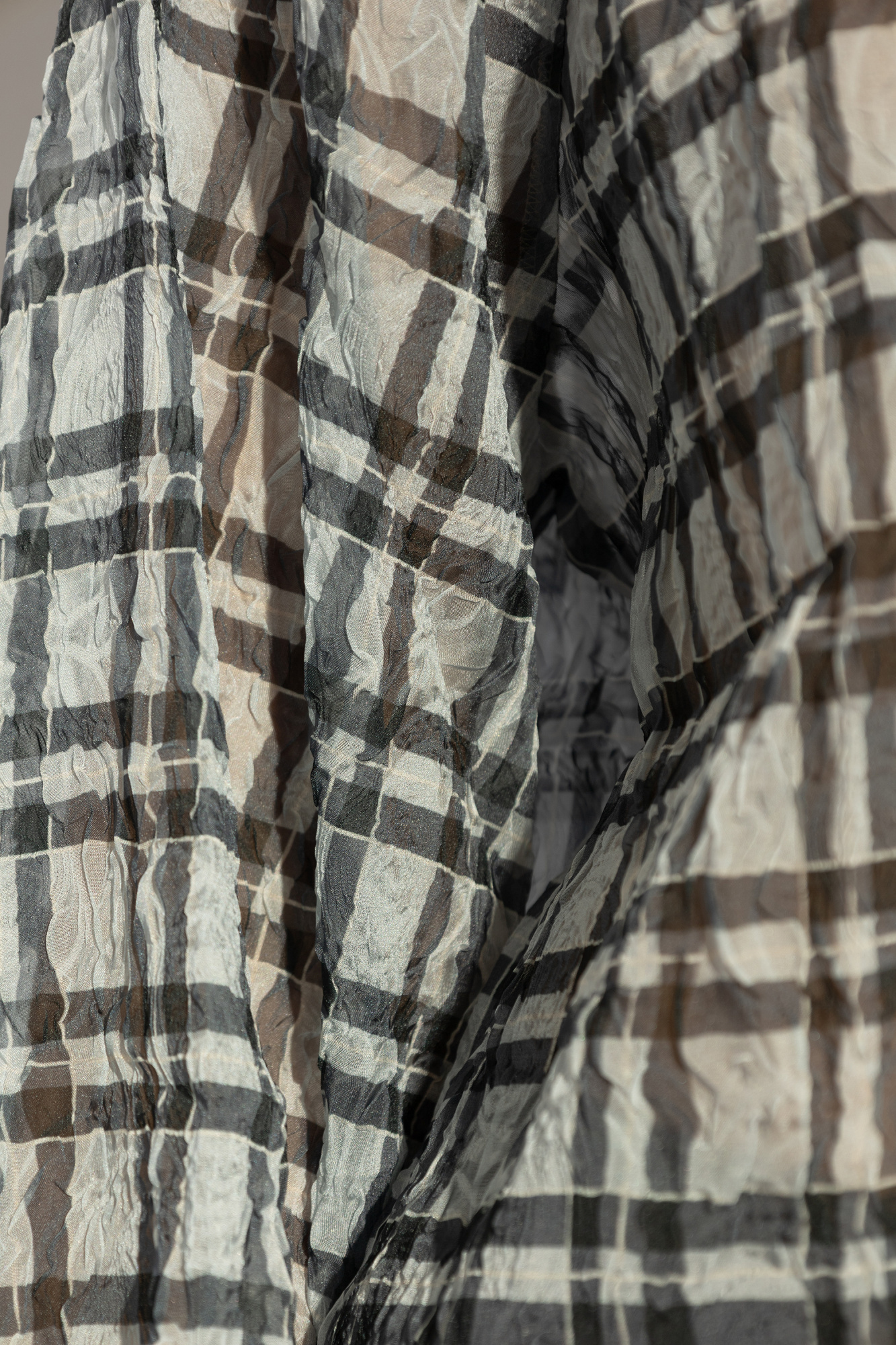 Shop Samsoe & Samsoe Checked Blouse In Gray