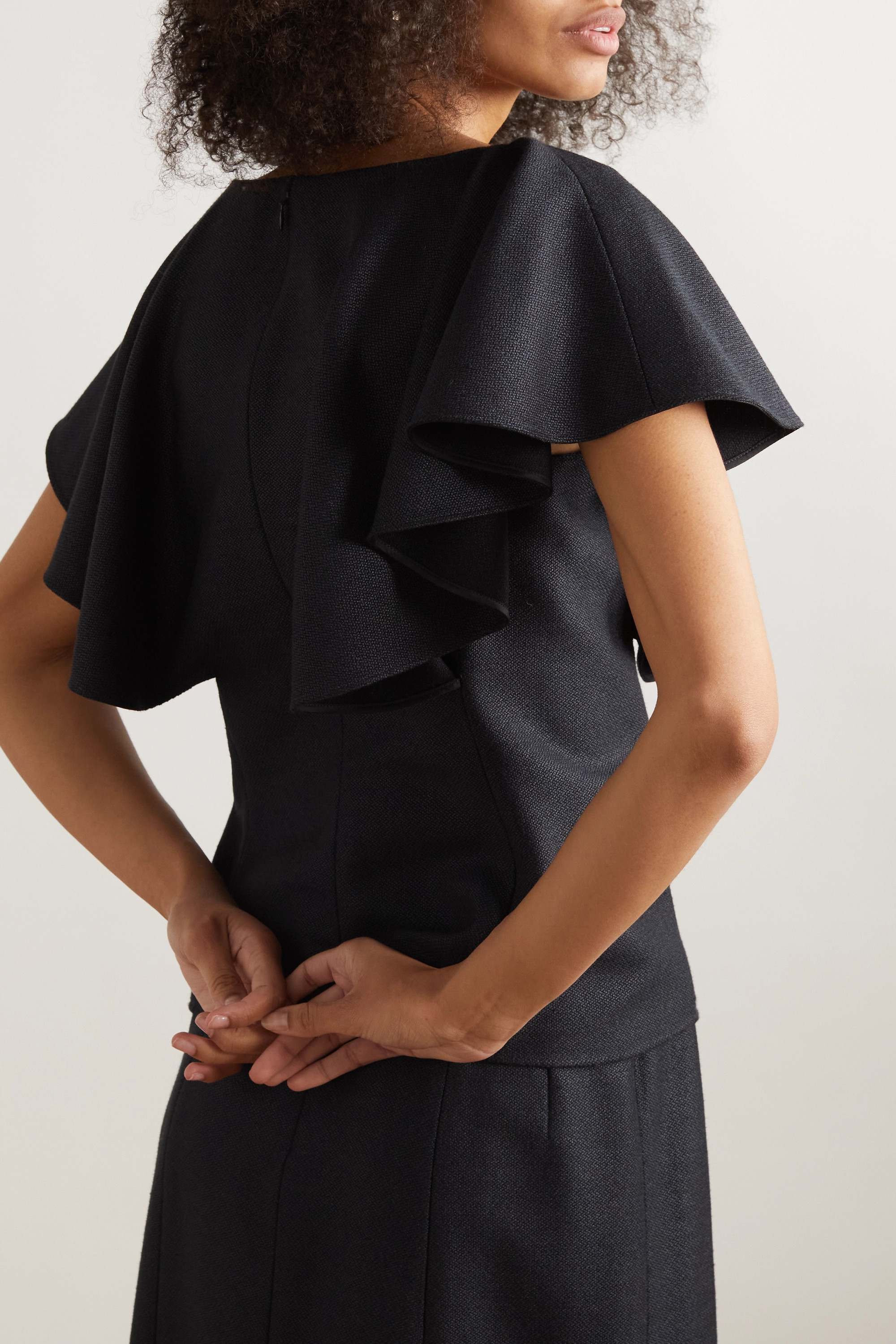 Chloé Lotus Leaf Blouse In Black