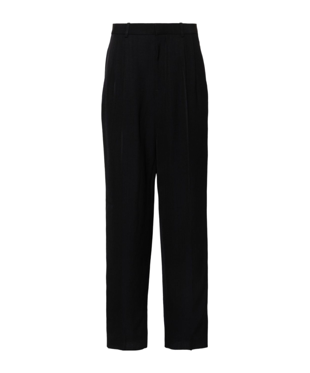 Bottega Veneta Straight-leg Wool Pants In Green