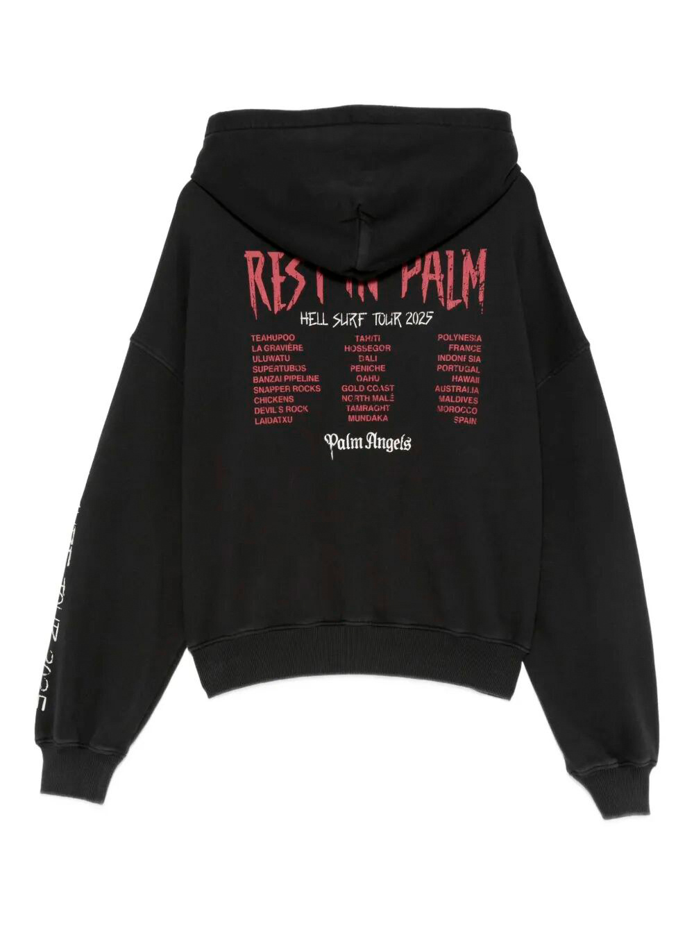 Palm Angels Rest In Palm Loose Hoodie In Black