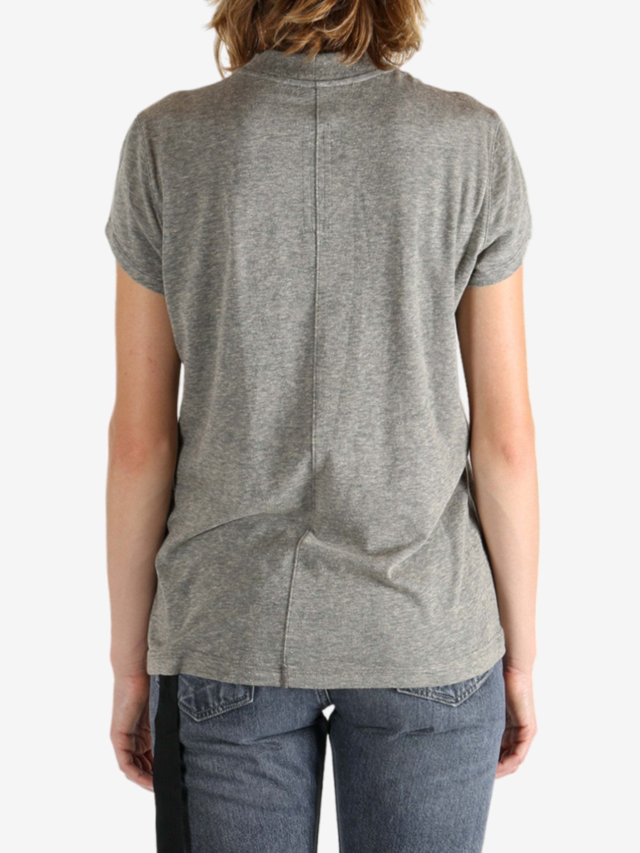 Rick Owens Drkshdw Short-sleeved T-shirt In Gray