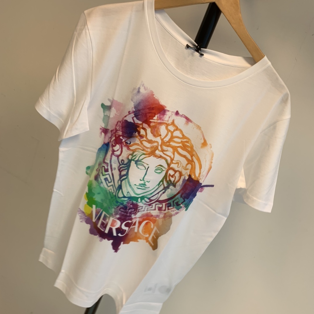 Versace Medusa-motif T-shirt In White
