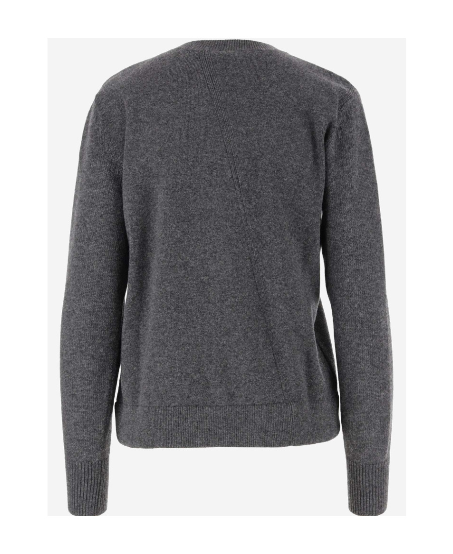 Fendi Cashmere Wool Cardigan With Long Sleeves In Black