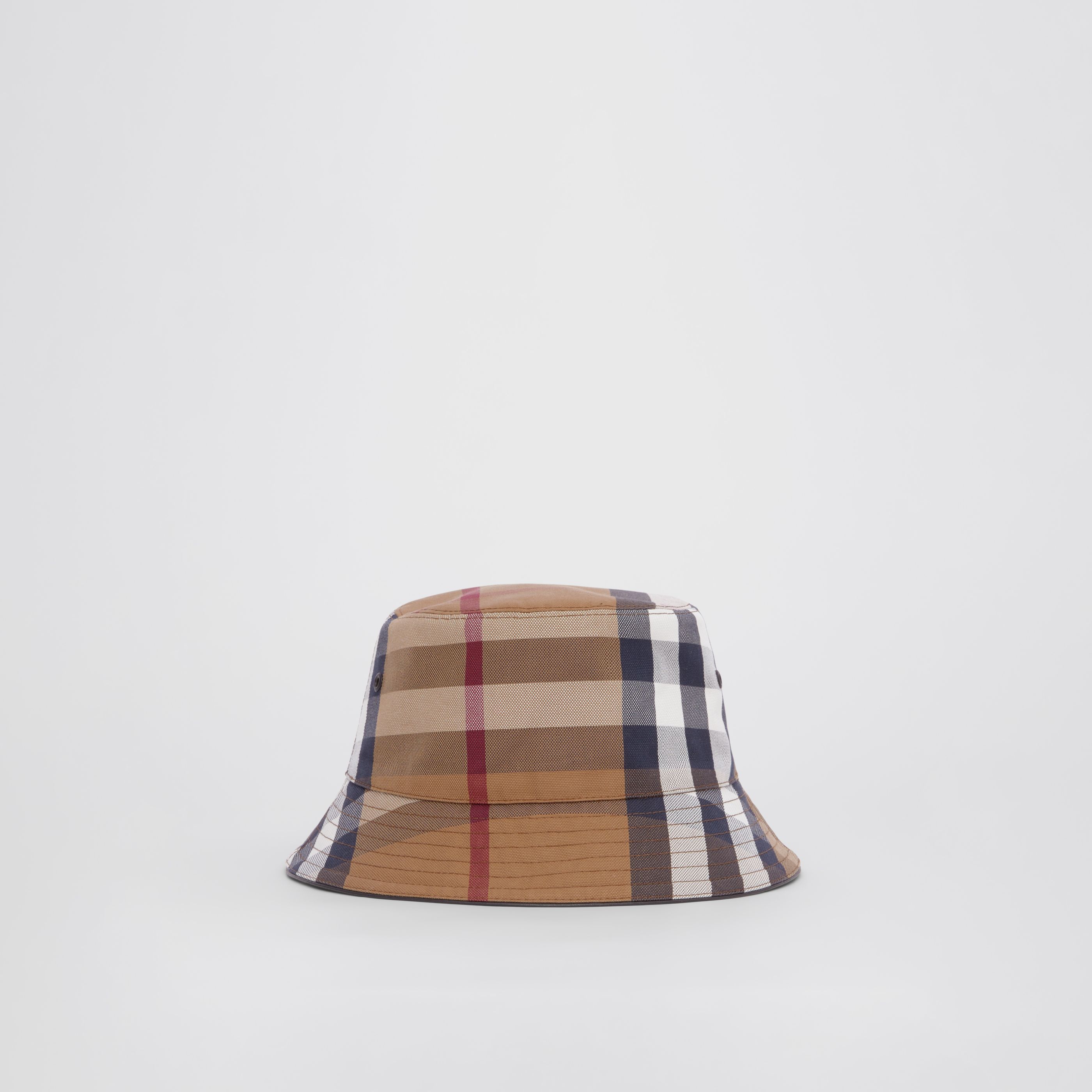 BURBERRY CHECK COTTON-CANVAS BUCKET HAT