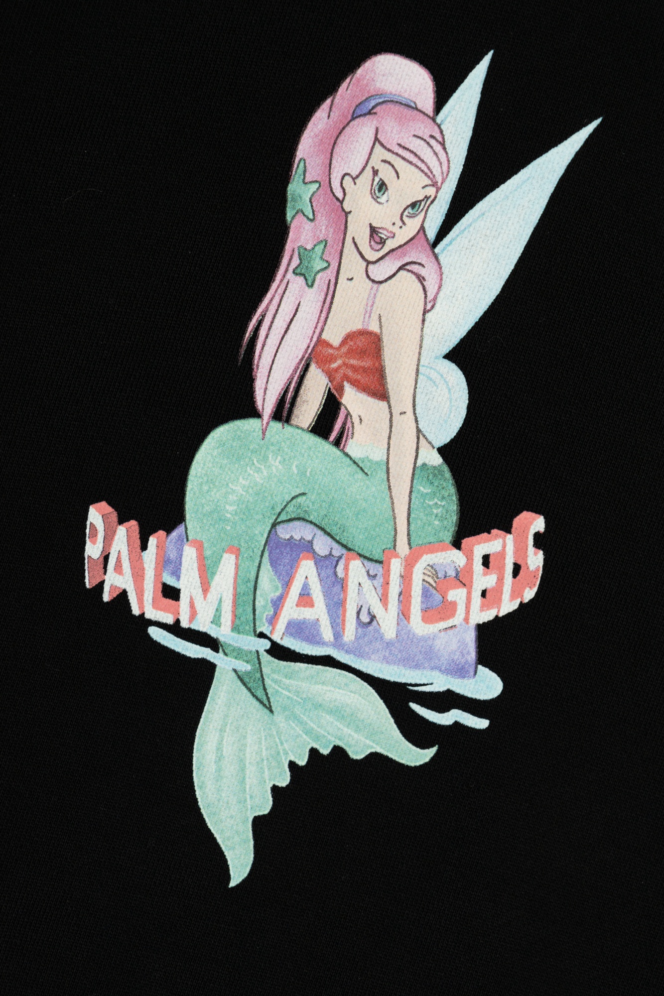 Palm Angels Long-sleeved Sweater In Black