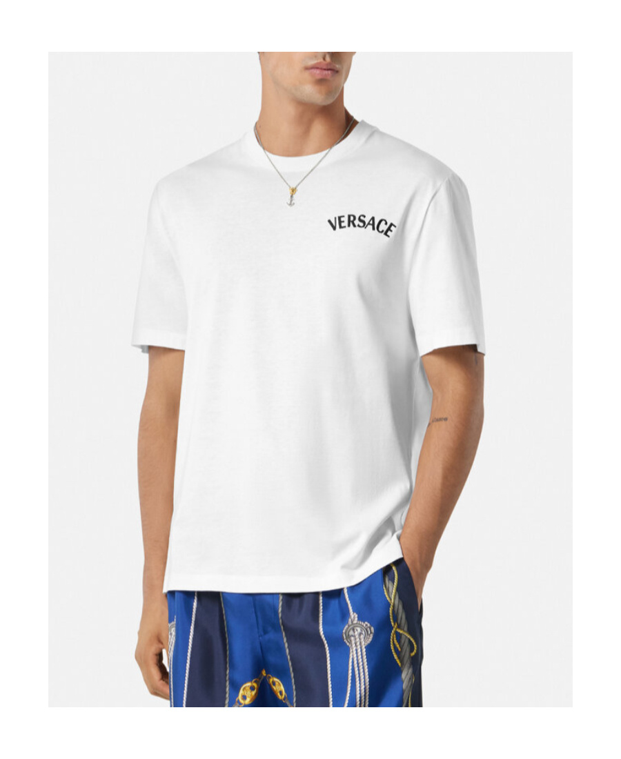 Versace T-shirt With Logo In White