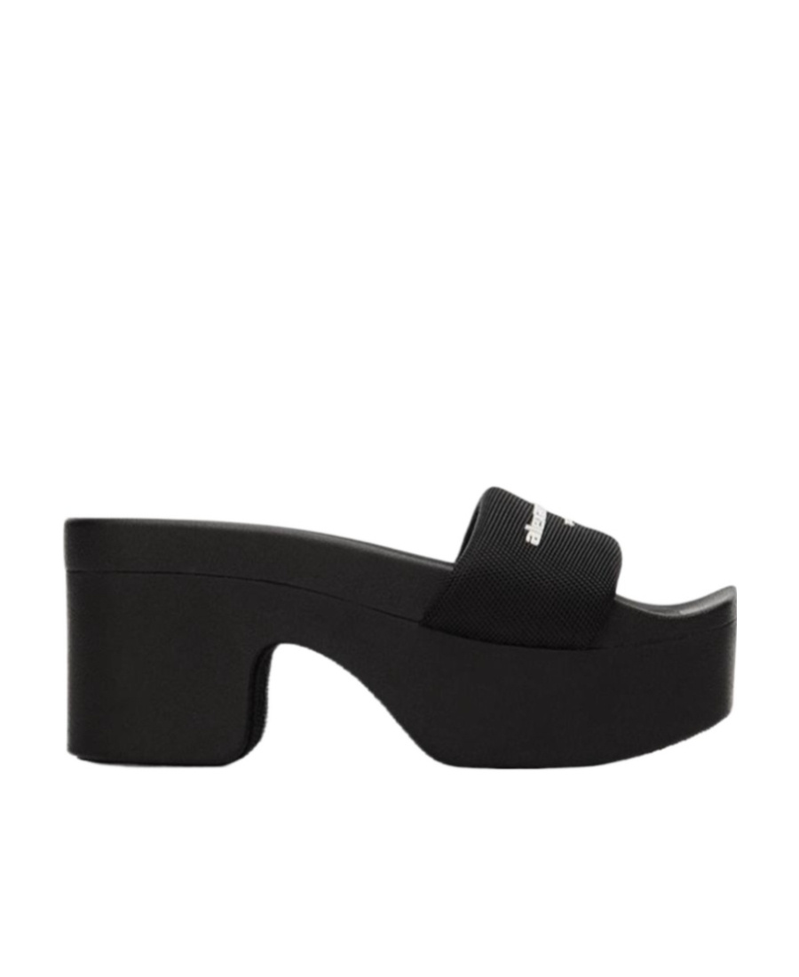 Alexander Wang Thick Sole Slippers In Black