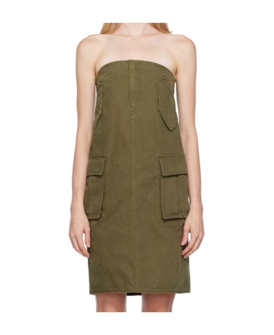 WE11 DONE MULTI-POCKET STRAIGHT SKIRT