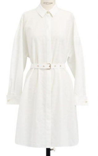 Dior Long-sleeved Dress In White