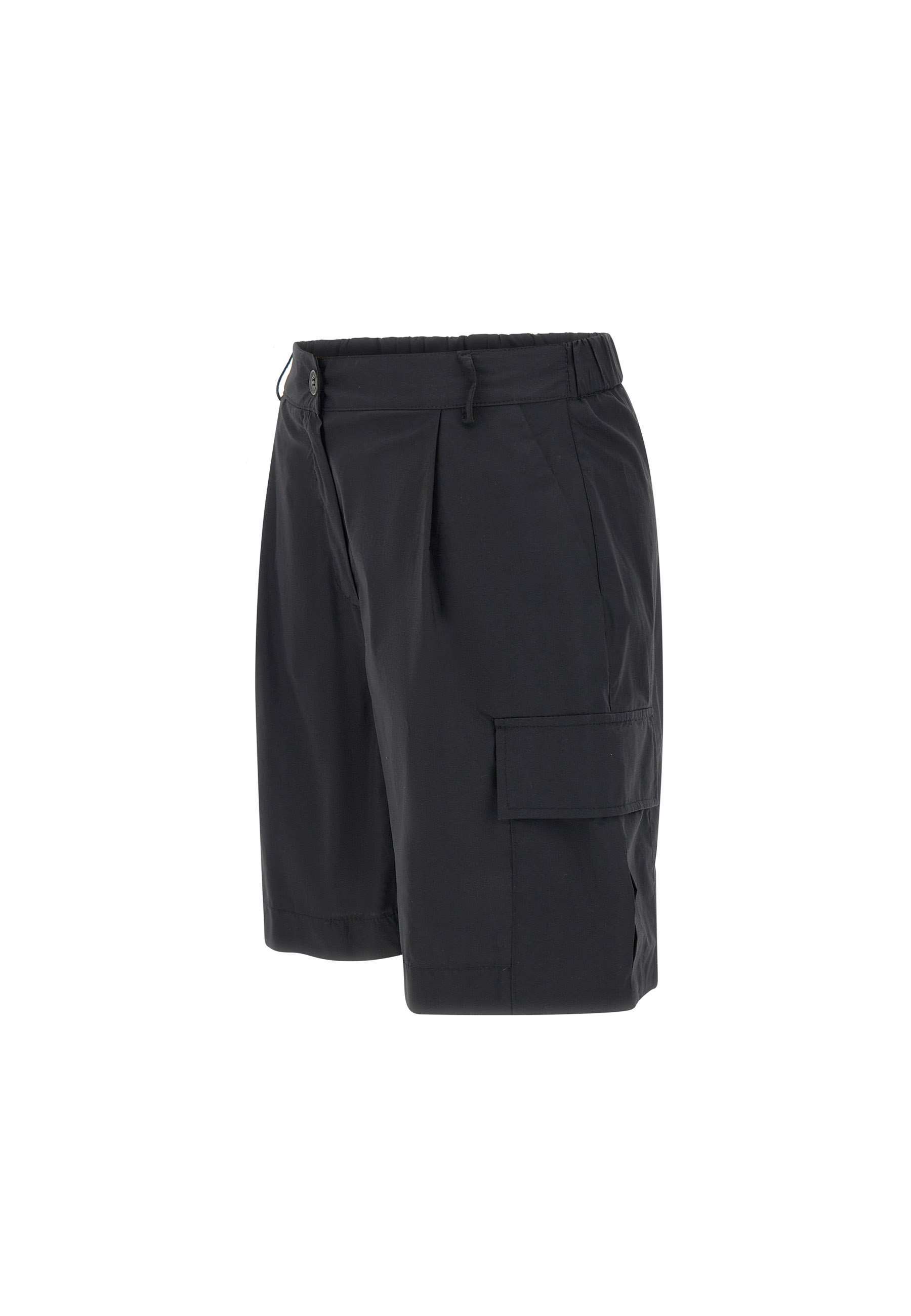 Kaos Poplin Cotton Shorts In Black