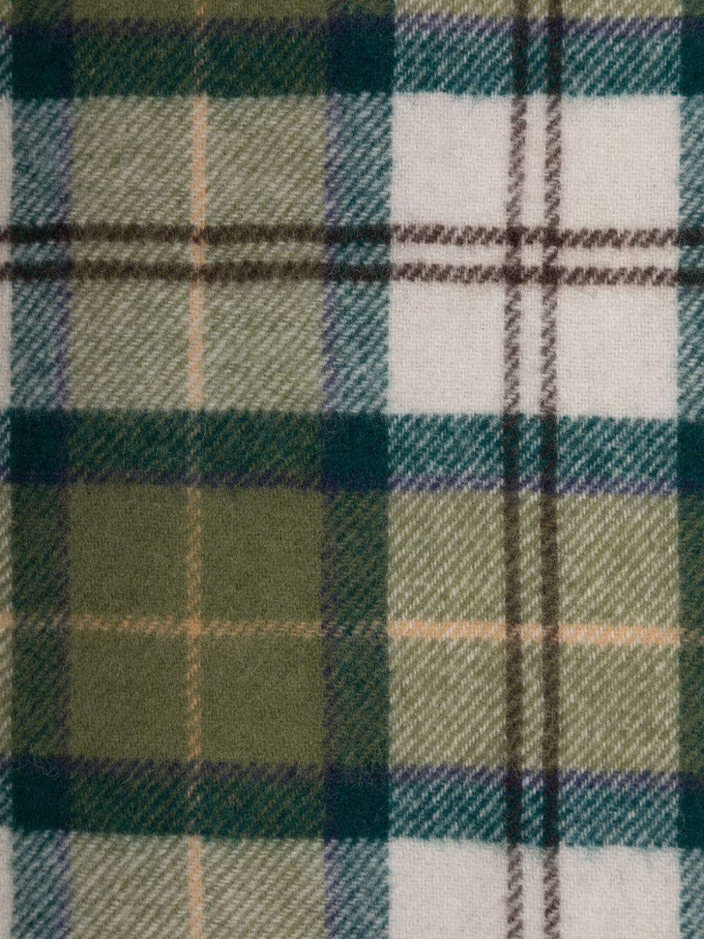 Barbour Tartan Lambswool Scarf In Green