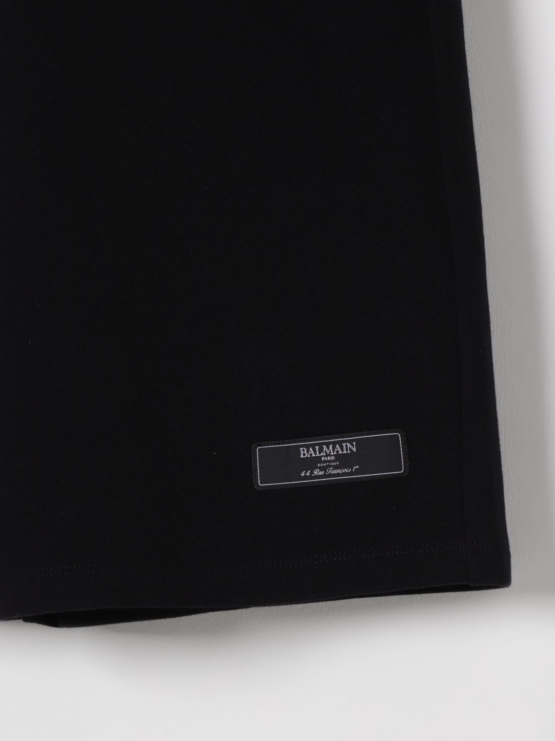 Balmain Logo-tag Track Shorts In Black