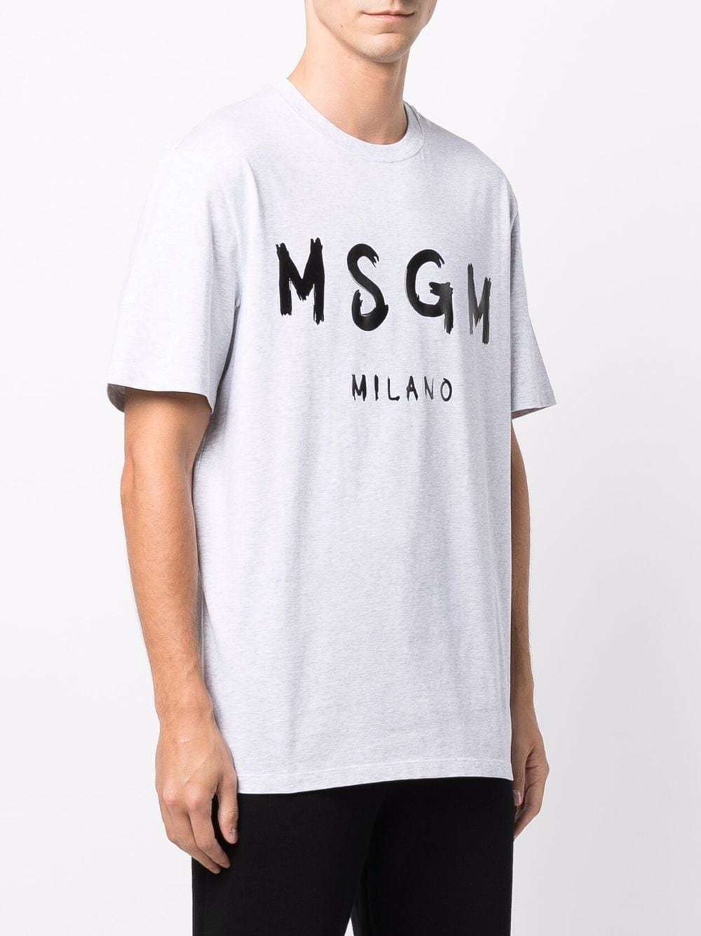 Msgm Logo-print Cotton T-shirt In White