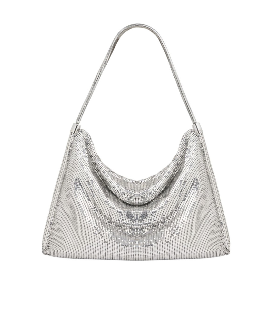 Rabanne Disc-embellished Shoulder Bag In White