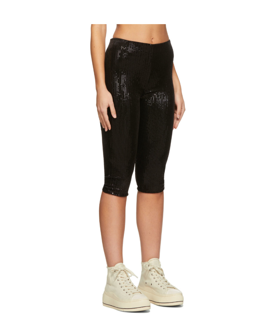 WE11 DONE SEQUIN-EMBELLISHED CYCLING SHORTS 