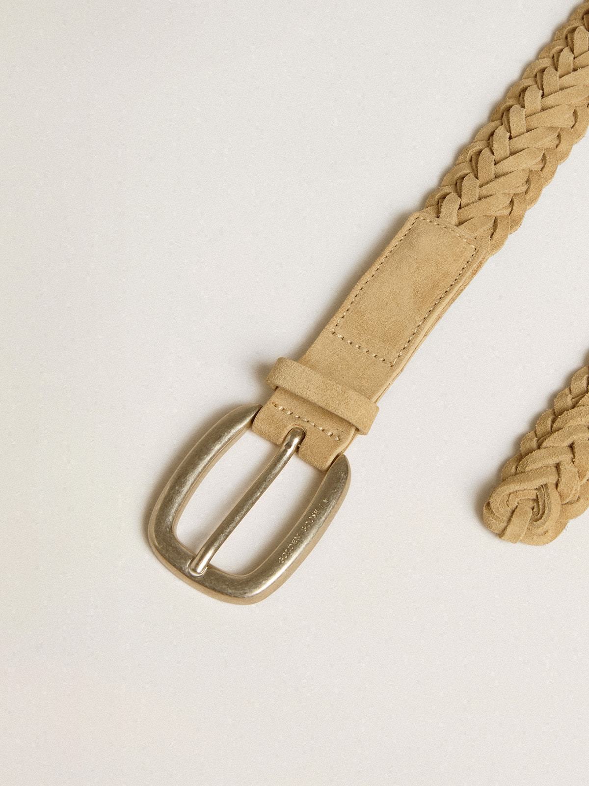 Golden Goose Woven Belt In Brown