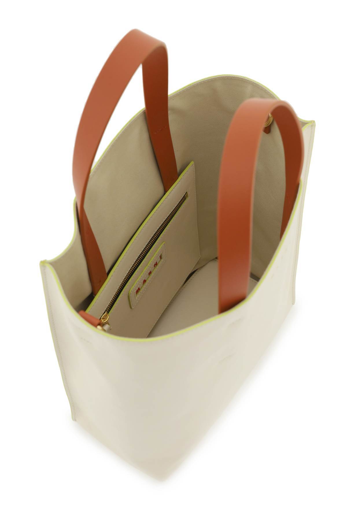 Marni Medium Museo Tote Bag In Nude