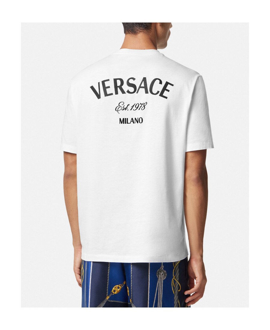 Versace T-shirt With Logo In White