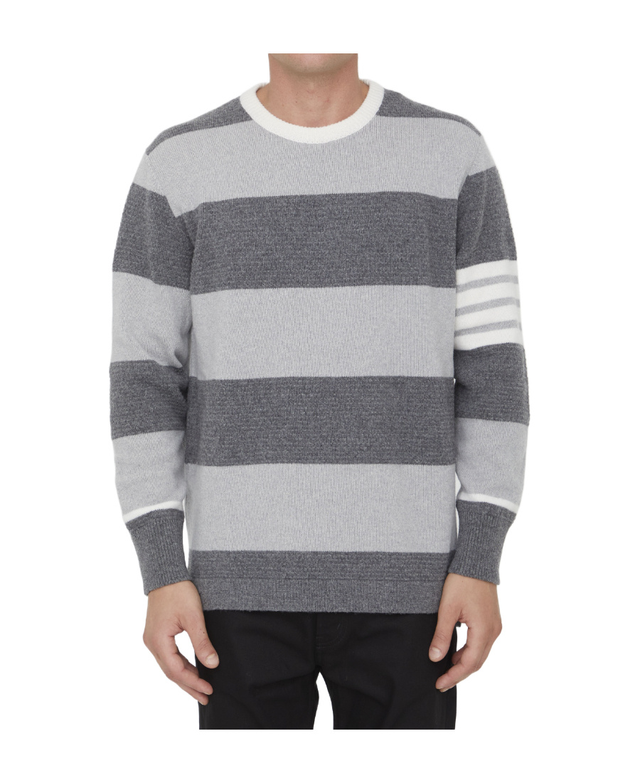 THOM BROWNE RUGBY JACQUARD PULLOVER