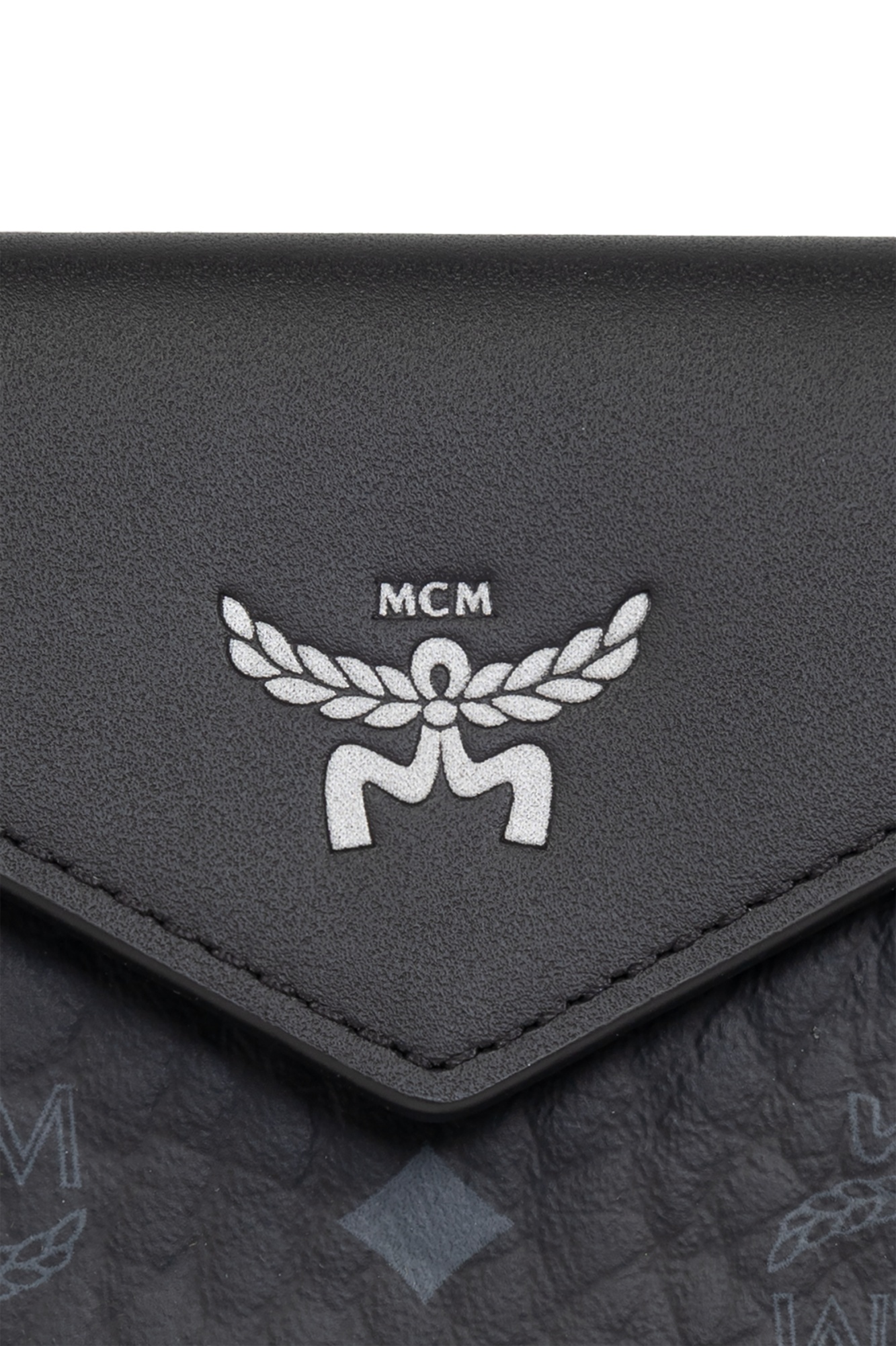 Mcm Folding Wallet In Black